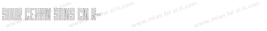 sour cehan sans cn r字体转换
